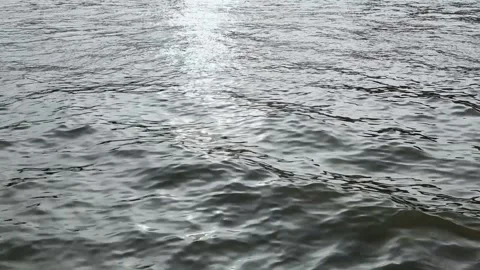 Close-up view of the sea water surface at sunset. Stock Footage 160901803