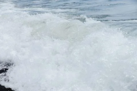 Close view sea wave foam Stock Photos