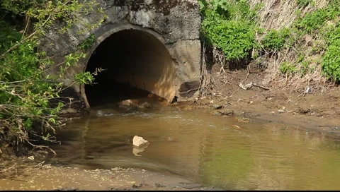 Close up view to the sewer drain. Shot using tripod 動画素材 5300687