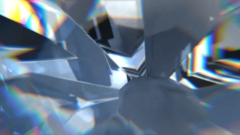 Close-up view on shiny rotating diamond. Vidéo 108044310