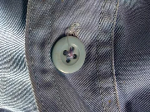 Close-up view of shirt button for abstract background Foto stock