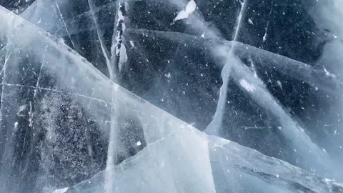 Close up view of shoe skating on the ice of frozen Baikal. Stock Footage 171010362