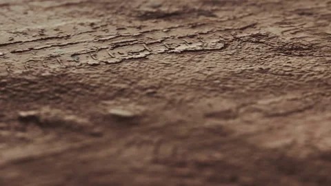 The close view shows a surface with various lines and patterns Stock Footage 339865174
