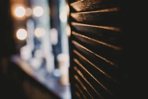 Close view on the shutters Stock Photos