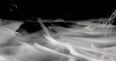 Close-Up View Of Smoke Drifting Across Dark Surface Stock Footage 276502070