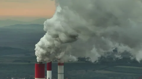 Close-up view of smokes from chimney Stock Footage 212593604