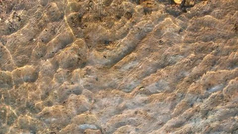 Close up view of smooth round pebble stones on the beach. Illustrazione stock