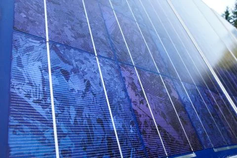 Close view of solar panel. Fotos Stock