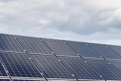 Close-up view of solar panels Stock Photos