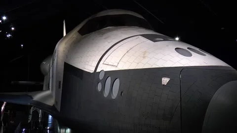 Close-up view of a space shuttle. 스톡 동영상 146030431