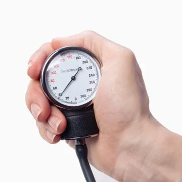 Close up view of a sphygmomanometer Foto stock