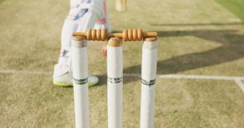 Close up view of the stamps destroyed during a match Stock Footage 124992920