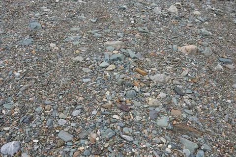 A close-up view of the stone road. Stock Photos