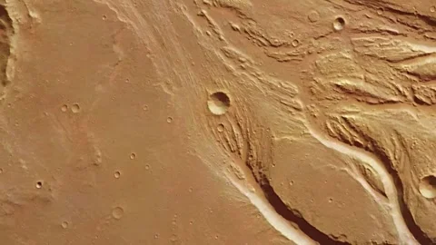 Close-up view of the surface of mars. 4K Stock Footage 297442511