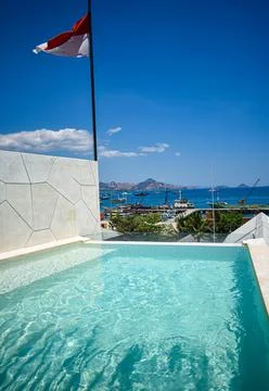 Close up view of a swimming pool  Stock Photos