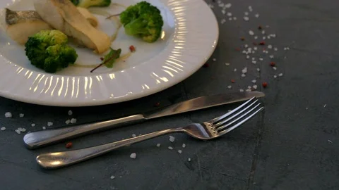 Close up view of tasty and delicious meal. Video stock 104057701