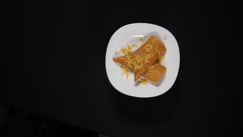 Close up view tasty cake Stock Footage 139990883