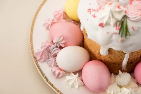 Close view tasty fresh easter Stock Photos