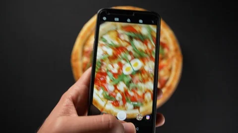 Close up view tasty pizza Stock Footage 121904122