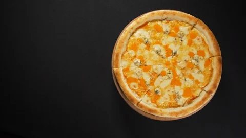 Close up view tasty pizza Stock Footage 121906863