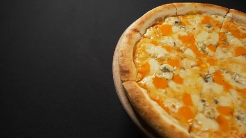 Close up view tasty pizza Stock Footage 121907197