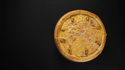 Close up view tasty pizza Stock Footage 121909438