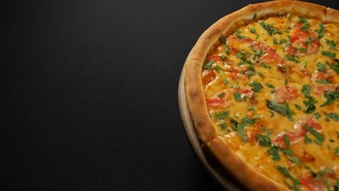 Close up view tasty pizza Stock Footage 121913050