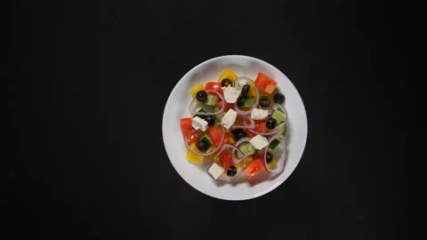 Close up view tasty salad Stock Footage 139986878