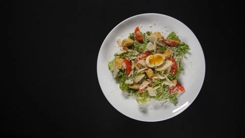 Close up view tasty salad Stock Footage 139986903