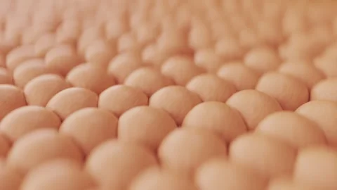 Close Up View of Textured Surface with Rounded, Smooth, and Uniform Shapes .. Vídeos de archivo 314068758