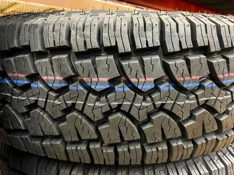 Close up view of tire pattern Stock Photos