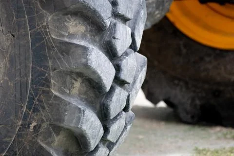 Close up view of tire tread. Stock Photos