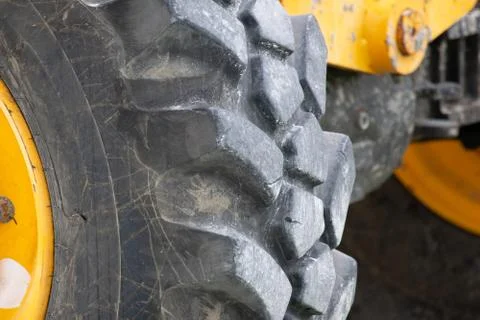 Close up view of tire tread. 库存照片