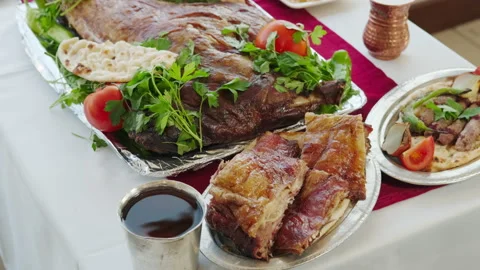 Close-up view of traditional turkish fish food. 4K Footage in Turkey Stock Footage 209653667