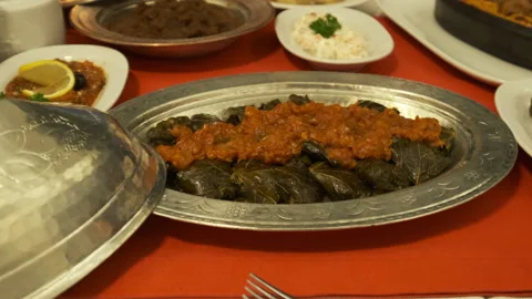 Close-up view of traditional turkish fish food. 4K Footage in Turkey Stock Footage 209663178