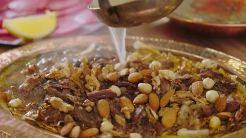 Close-up view of traditional turkish fish food in Kahramanmaras. 4K Footage Stock Footage 209664682