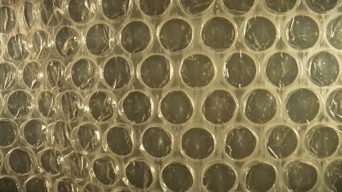 Close Up View of Transparent Bubble Wrap Texture Surface Stock Photos