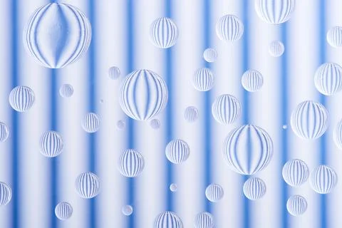 Close view transparent water drops Stock Illustration