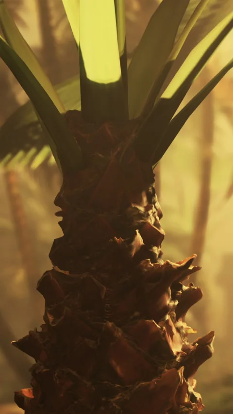 A close view of a unique tree trunk showing a face in the texture Stock Footage 340880632