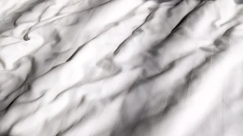 Close-up view of unmade white soft linen Stock Photos