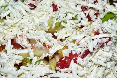 Close up view of vegetables salad Stock Photos