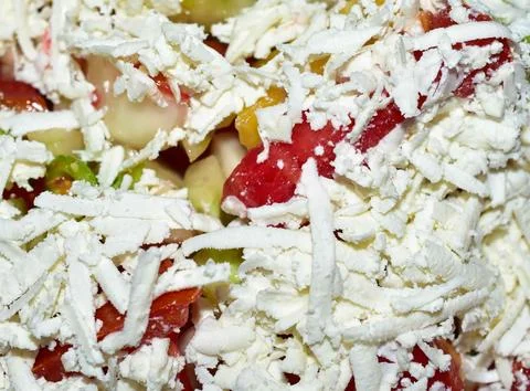 Close up view of vegetables salad Stock Photos