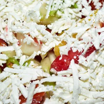 Close up view of vegetables salad Stock Photos