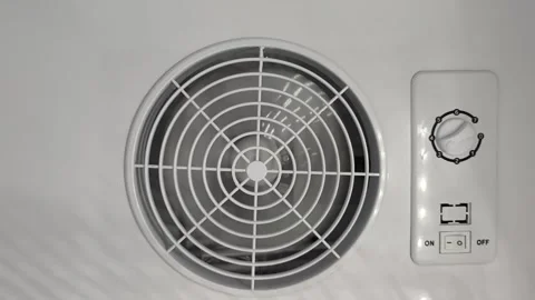 Close‑up view of a ventilation fan Stock-Footage 338172635