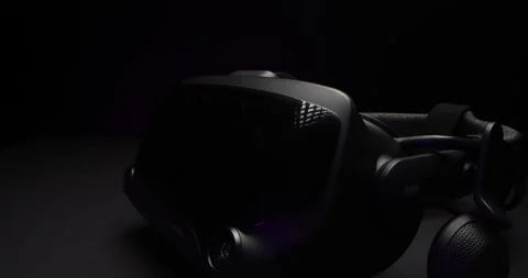 Close up view of virtual reality helmet Stock Footage 166512373