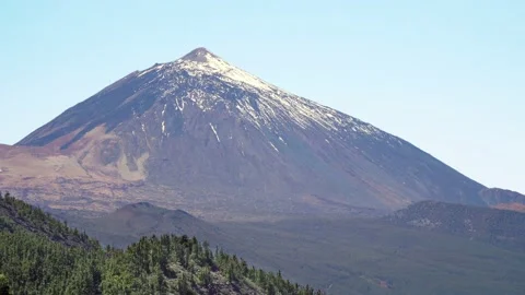 Close-up View of the Volcano Teide, Canaries Islands, Tenerife, Spain. Stock Footage 90078289