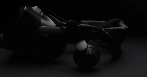 Close up view of vr helmet Stock Footage 165992718