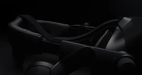 Close up view of vr helmet Stock Footage 166404214