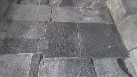 Close up View, Wall inside Tower, Shiva Temple, Prambanan, Java, Indonesia Stock Footage 248626809