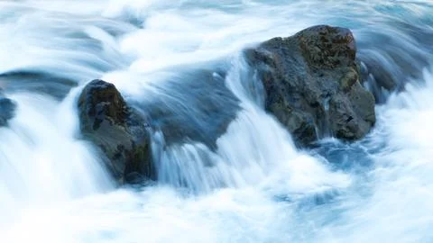 Close-up view of a water fall Stock Photos